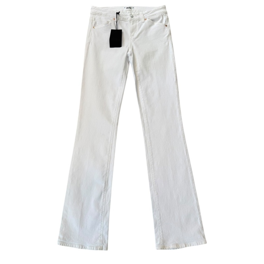PAIGE Sloane‎ Angled Pockets Flare Jeans Crisp White 7811208-4520 Women's 2 25